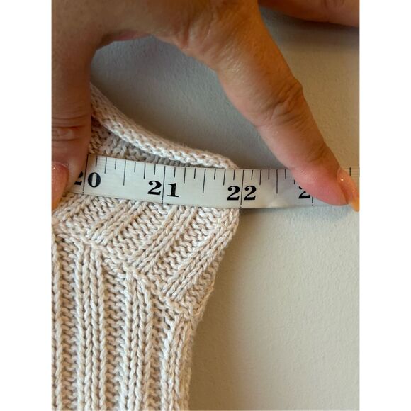 Free People Longline Hooded Sweater Vest Sz L Boho, Neutral, lagenlook - Picture 7 of 9